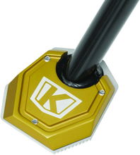 Load image into Gallery viewer, Kuryakyn Lodestar Kickstand Shoe-BMW-Gold - Side View
