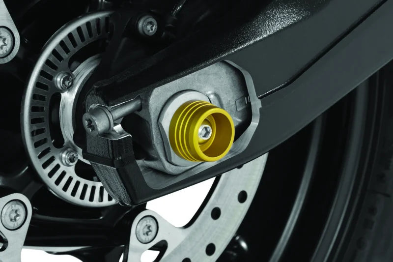 Kuryakyn Lodestar Rear Axle Slider Gold - Side View