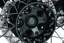 Load image into Gallery viewer, Kuryakyn Lodestar Rear Axle Sliders-BMW-Black - Side View