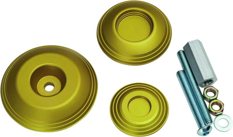 Kuryakyn Lodestar Rear Axle Sliders-BMW-Gold - Main Product View
