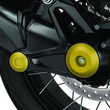 Load image into Gallery viewer, Kuryakyn Lodestar Rear Axle Sliders-BMW-Gold - Side View