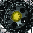 Load image into Gallery viewer, Kuryakyn Lodestar Rear Axle Sliders-BMW-Gold - Detail View