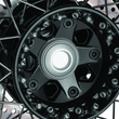 Load image into Gallery viewer, Kuryakyn Lodestar Rear Axle Sliders-BMW-Silver - Side View