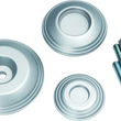 Load image into Gallery viewer, Kuryakyn Lodestar Rear Axle Sliders-BMW-Silver - Main Product View