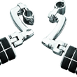 Load image into Gallery viewer, Kuryakyn Longhorn Offset Dually ISO Pegs With 1-1/4in Clamp Chrome - Main Product View