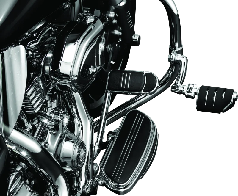 Kuryakyn Longhorn Offset Peg Mounts Chrome (Pair) - Side View