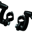 Load image into Gallery viewer, Kuryakyn Longhorn Offset Peg Mounts With 1-1/4inch Clamp Black