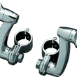 Load image into Gallery viewer, Kuryakyn Longhorn Offset Peg Mounts With 1-1/4inch Magnum Quick Clamp Chrome (Pair)