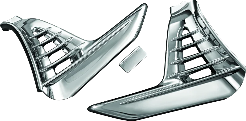 Kuryakyn Louvered Battery Box Cover 01-10 GL1800 Chrome - Main Product View