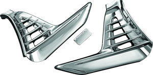 Kuryakyn Louvered Battery Box Cover 01-10 GL1800 Chrome - Main Product View