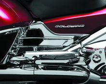 Load image into Gallery viewer, Kuryakyn Louvered Battery Box Covers 12-17 Honda GL1800 Chrome - Side View