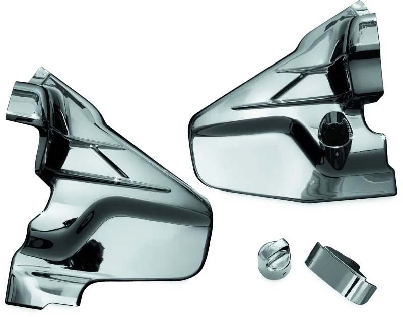 Kuryakyn Louvered Transmission Cover 01-17 Honda GL1800 Chrome - Main Product View