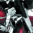 Load image into Gallery viewer, Kuryakyn Lower Tree Wind Deflector 80-13 Touring Chrome - Side View