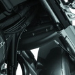 Load image into Gallery viewer, Kuryakyn Lower Triple Tree Wind Deflector Black - Side View