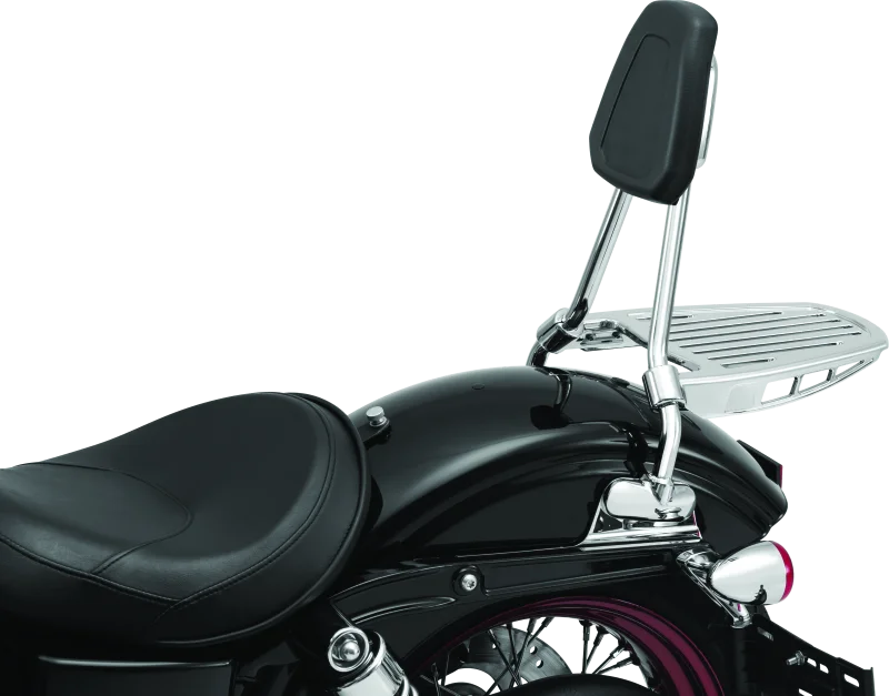 Kuryakyn Luggage Rack Sissy Bar Chrome - Back View