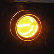 Load image into Gallery viewer, Kuryakyn Luminez L.E.D. Front Turn Signal Insert 1157 Amber - Installation View
