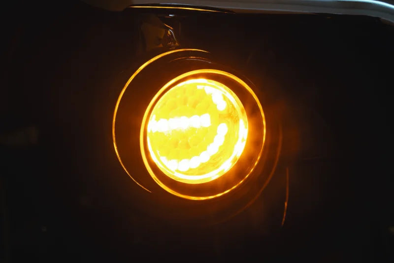 Kuryakyn Luminez L.E.D. Front Turn Signal Insert 1157 Amber - Installation View