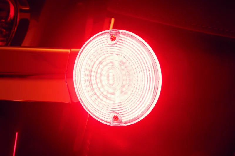 Kuryakyn Luminez L.E.D Rear Turn Signal Insert 1156 Red Flat Style - Side View