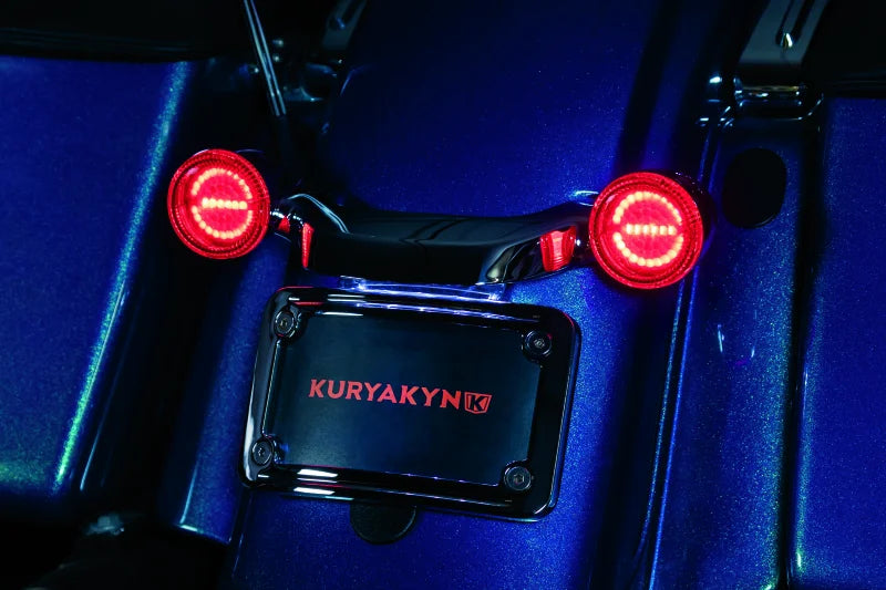 Kuryakyn Luminez L.E.D. Rear Turn Signal Insert 1157 Red - Side View