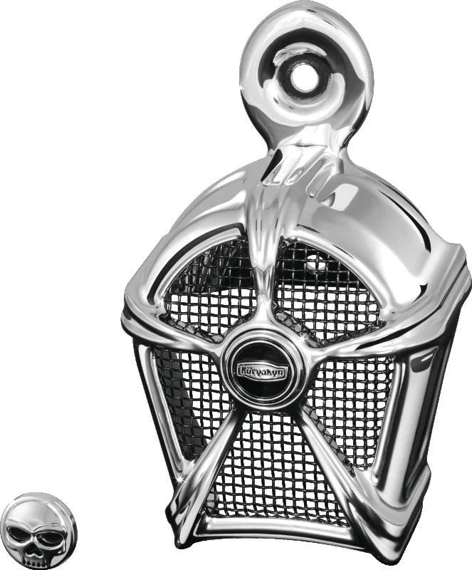 Kuryakyn Mach 2 Horn Cover Chrome With Black Mesh - Main Product View