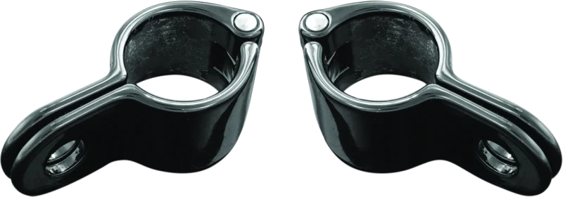 Kuryakyn Magnum Quick Clamp 1inch Gloss Black (Pair)
