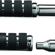 Load image into Gallery viewer, Kuryakyn Male Mount 2-1/2inch Footpeg Extension Chrome (Pair) - Side View