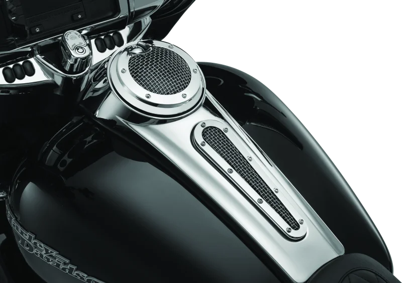 Kuryakyn Mesh Dash Insert Chrome - Side View