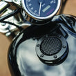 Load image into Gallery viewer, Kuryakyn Mesh Gas Cap Vented Black - Side View