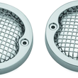 Load image into Gallery viewer, Kuryakyn Mesh Turn Signal Bezels 3-1/4in Chrome - Main Product View
