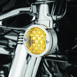 Load image into Gallery viewer, Kuryakyn Mesh Turn Signal Bezels 3-1/4in Chrome - Side View
