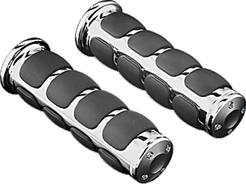 Kuryakyn Metric ISO Grips Chrome - Main Product View