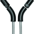 Load image into Gallery viewer, Kuryakyn Mirror Stem 3in Outward Extenders Black - Main Product View