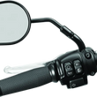 Load image into Gallery viewer, Kuryakyn Mirror Stem 3in Outward Extenders Black - Side View