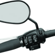 Load image into Gallery viewer, Kuryakyn Mirror Stem 3in Outward Extenders Black - Installation View