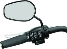 Load image into Gallery viewer, Kuryakyn Mirror Stem 3in Outward Extenders Black - Installation View