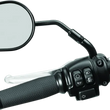 Load image into Gallery viewer, Kuryakyn Mirror Stem 3in Outward Extenders Black - Side View