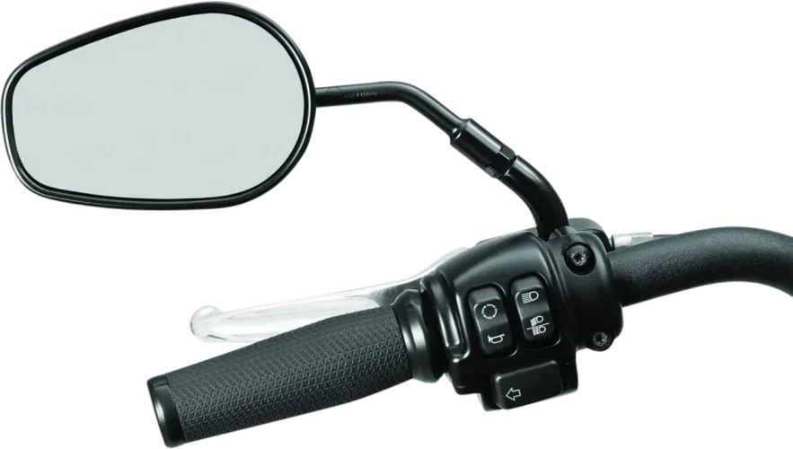 Kuryakyn Mirror Stem 3in Outward Extenders Black - Side View