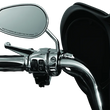 Load image into Gallery viewer, Kuryakyn Mirror Stem 3in Outward Extenders Chrome - Side View