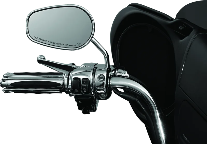Kuryakyn Mirror Stem 3in Outward Extenders Chrome - Side View