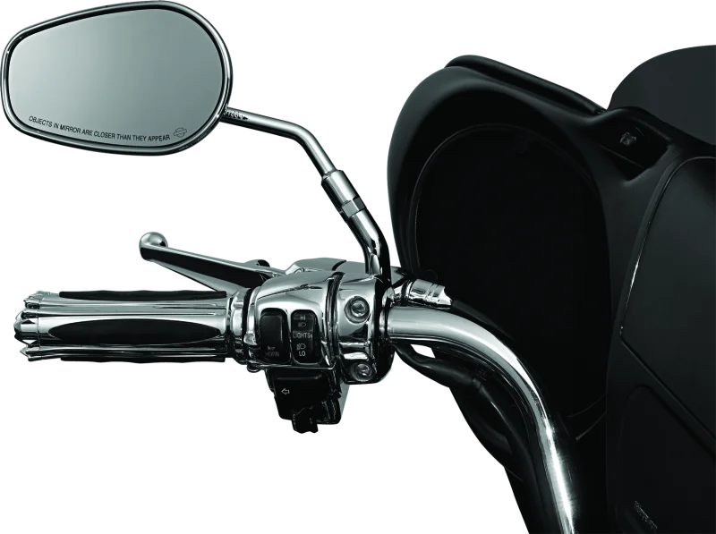 Kuryakyn Mirror Stem 3in Outward Extenders Chrome - Back View