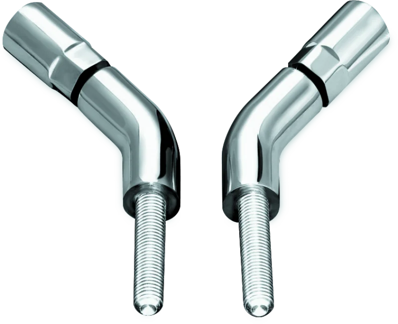 Kuryakyn Mirror Stem 3in Outward Extenders Chrome - Installation View