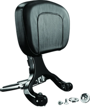 Load image into Gallery viewer, Kuryakyn Multi-Purpose Backrest Black &amp; Chrome - Main Product View
