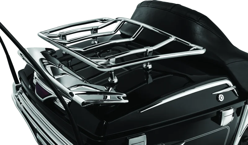 Kuryakyn Multi-Rack Adjustable Trunk Luggage Rack Chrome - Main Product View