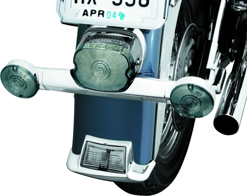 Kuryakyn Narrow Turn Signal Bar Chrome - Side View