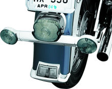Load image into Gallery viewer, Kuryakyn Narrow Turn Signal Bar Chrome - Side View