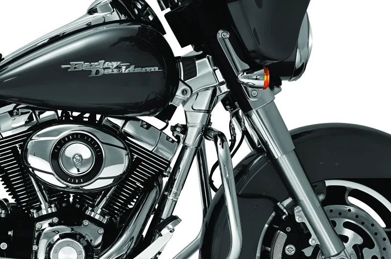 Kuryakyn Neck Cover For 09-13 Touring Models Chrome - Side View