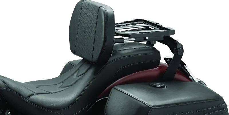 Kuryakyn Neo Driver & Passenger Backrest Black - Side View