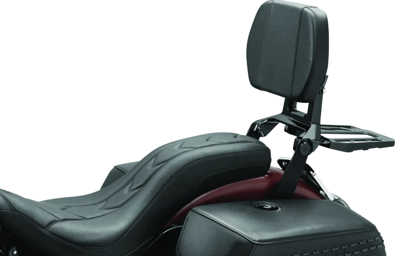Kuryakyn Neo Driver & Passenger Backrest Black - Back View