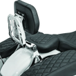 Load image into Gallery viewer, Kuryakyn Neo Driver &amp; Passenger Backrest Chrome - Side View