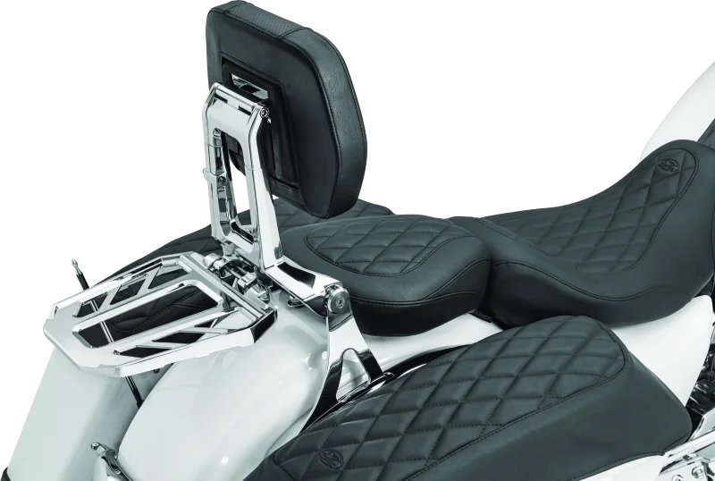 Kuryakyn Neo Driver & Passenger Backrest Chrome - Back View